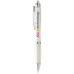 Boligrafo con cuerpo y empunadura del mismo color Nash tinta azul