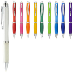 Boligrafo con cuerpo y empunadura del mismo color Nash tinta azul