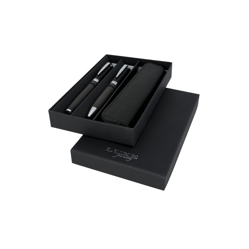 Set de regalo duo con estuche Carbon tinta negra