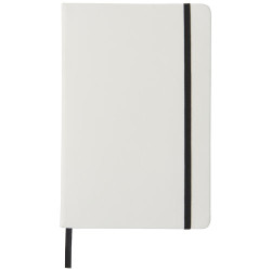 Libreta A5 blanca con cinta de color Spectrum
