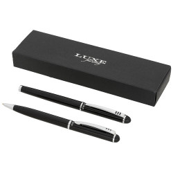 Set de boligrafo y rollerball Andante tinta negra