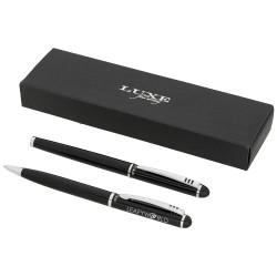 Set de boligrafo y rollerball Andante tinta negra