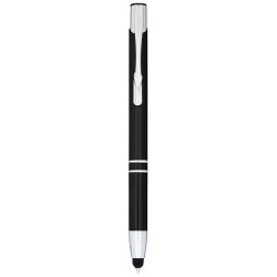Boligrafo con stylus de aluminio Moneta tinta azul