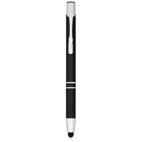 Boligrafo con stylus de aluminio Moneta tinta azul