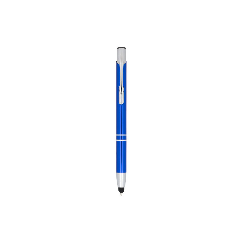 Boligrafo con stylus de aluminio Moneta tinta azul