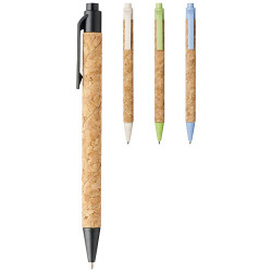 Boligrafo de corcho y paja de trigo Midar tinta negra