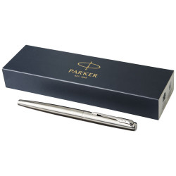 Parker pluma estilografica de acero inoxidable Jotter tinta azul