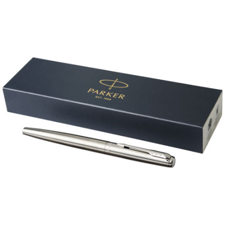 Parker pluma estilografica de acero inoxidable Jotter tinta azul