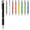 Boligrafo con empunadura de tacto suave Moneta tinta negra
