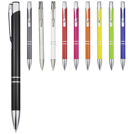 Boligrafo de aluminio Moneta tinta negra