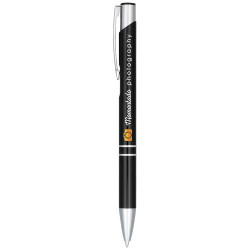 Boligrafo de aluminio anodizado Moneta tinta negra