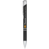 Boligrafo de aluminio anodizado Moneta tinta negra