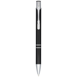 Boligrafo de aluminio anodizado Moneta tinta negra