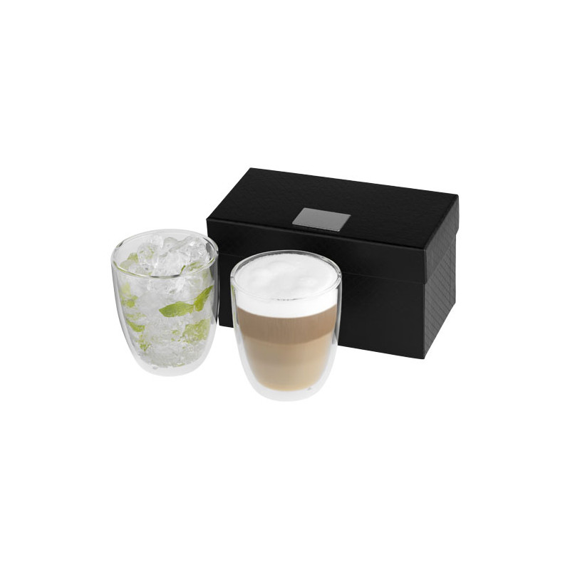 Set de 2 vasos de vidrio Boda