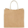 Bolsa Tote de yute con bordes contrastados Harry