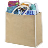 Bolsa Tote de yute con bordes contrastados Harry