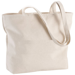 Bolsa Tote de algodon 320 g m con cremallera Ningbo