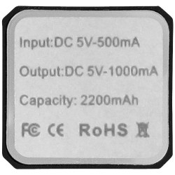 Bateria externa de 2200 mAh Volt