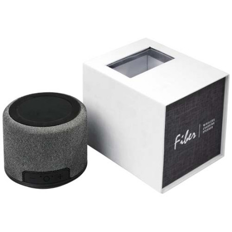 Altavoz BluetoothR con base de carga inalambrica de 3 W Fiber