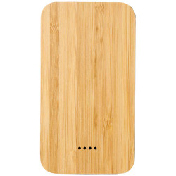Bateria externa inalambrica de 6000 mAh de bambu tela Future