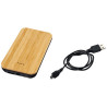 Bateria externa inalambrica de 6000 mAh de bambu tela Future