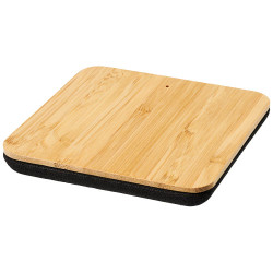 Base de carga inalambrica de 5 W de hojas de bambu y tela Leaf