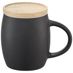 Taza de ceramica de 400 ml con base de madera Hearth