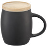 Taza de ceramica de 400 ml con base de madera Hearth