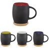 Taza de ceramica de 400 ml con base de madera Hearth