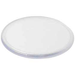 Posavasos de plastico redondo Ellison con papel insertado