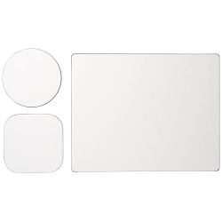 Combo 1 de alfombrilla para raton y juego de posavasos Brite MatR