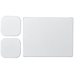 Combo 3 de alfombrilla para raton y juego de posavasos Brite MatR