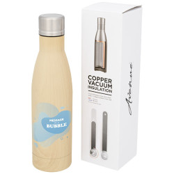Bidon con aislamiento de cobre con diseno de madera de 500 ml Vasa