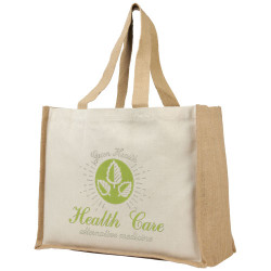 Bolsa Tote para la compra de lona y yute de 320 g m Varai