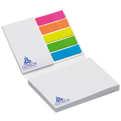Set de marcapaginas con notas Combi de tapa blanda